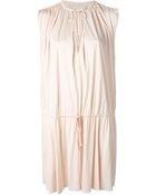 Vanessa Bruno Gathered Dress - Lyst