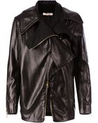 Bouchra Jarrar Oversized Biker Jacket - Lyst