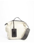 L.A.M.B. Cream And Black Leather 'Brion Ii' Convertible Shoulder Bag - Lyst