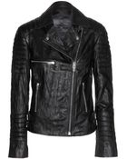 McQ by Alexander McQueen Leather Biker Jacket - Lyst