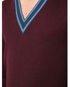 Burberry London Contrast V-Neck Sweater - Lyst