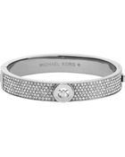 Michael Kors Fulton Pavé Silver-Tone Bangle - Lyst