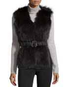 Gorski Blue Fox Fur Belted Vest - Lyst