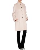 Jil Sander Navy Mohair-Wool Coat - Lyst