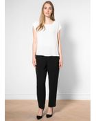 Violeta By Mango Cap Sleeve Blouse - Lyst