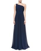 Monique Lhuillier Bridesmaids Oneshoulder Overlay Gown - Lyst