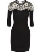 Alice By Temperley Intarsia Cotton Mini Dress - Lyst