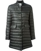 Aspesi Single Breasted Padded Coat - Lyst