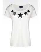 Emporio Armani T-Shirt In Printed Cotton - Lyst