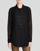 Vince Blouse - Tuxedo - Lyst