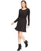 Calvin Klein Striped Sweater Dress - Lyst