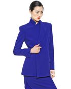Jean Paul Gaultier Stretch Viscose Crepe Jacket - Lyst