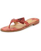 Sesto Meucci Ilene Snake-print Sandal - Lyst