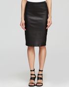 Helmut Lang Skirt Stretch Plonge Leather Pencil - Lyst