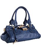 Chloé Sapphire Leather Paddington Medium Satchel - Lyst