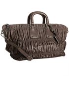 Prada Clay Nappa Lambskin Gaufree Puckered Bag - Lyst