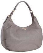 Prada Clay Pebbled Leather Medium Hobo - Lyst