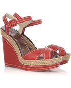 Christian Louboutin Almeria 120 Wedge Sandals - Lyst