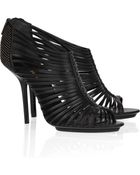 Emilio Pucci Studded Multi-strap Leather Sandals - Lyst