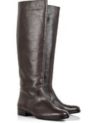 Michael Kors Flat Leather Knee-high Boots - Lyst