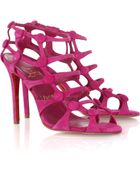 Christian Louboutin Neuron 100 Suede Sandals - Lyst
