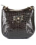 DKNY Crocodile Leather Shoulder Bag - Lyst