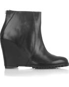 minimarket Leather Wedge Ankle Boots - Lyst