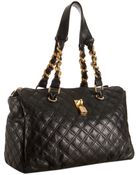Marc Jacobs Black Quilted Leather Anabela Chain Shoulder Bag - Lyst