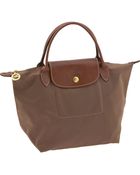 Longchamp Le Pliage - Mini Two Tone Tote - Lyst