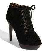 N.y.l.a. Sabie Peep Toe Bootie - Lyst
