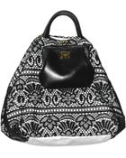 Dolce & Gabbana Lace and Nappa Top Handle - Lyst