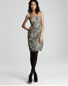 Ports 1961 Printed Draped Cocktail Dress - Lyst