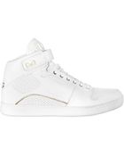 D&G Perforated Calf High Top Sneakers - Lyst