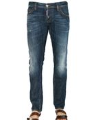 DSquared² 19cm Slim Fit Washed Denim Jeans - Lyst