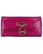 Christian Louboutin Riviera Patent Clutch - Lyst