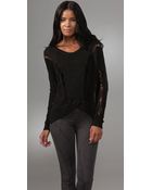 Helmut Lang Crop Sweater - Lyst