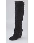 House Of Harlow Samia Suede Wedge Boots - Lyst