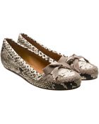 Lanvin Python-print Moccasins - Lyst