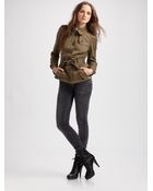 Burberry Brit Cropped Trench Coat - Lyst