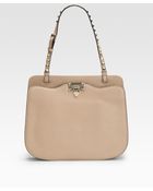 Valentino Rockstud Leather Shoulder Bag - Lyst