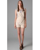 3.1 Phillip Lim Suspender Romper - Lyst