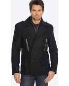 7 Diamonds Geneva Wool Blend Peacoat - Lyst