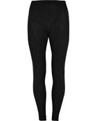 Rick Owens Ribbed-paneled Cotton-jersey Leggings - Lyst