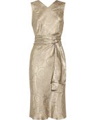 Clemens En August Printed Satin Dress - Lyst