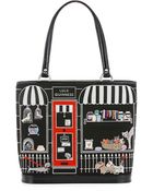 Lulu Guinness Black Medium Pet Shop Edith - Lyst