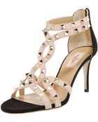 Valentino Studded T-strap Sandal - Lyst