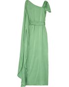 Temperley London Long Melicent Washed-silk Gown - Lyst
