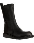Rick Owens Leather Biker Boots - Lyst