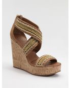 Tory Burch Lucian Wedge Sandals - Lyst