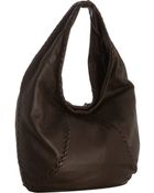 Bottega Veneta Dark Brown Pebble Deerskin Large Hobo - Lyst